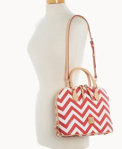 Dooney & Bourke The Chevron Collection | Spring Style^Chevron Zip Zip Satchel