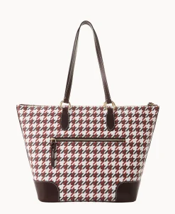 Dooney & Bourke Printed Fabric | Shoulder Bags^Houndstooth Career Tote