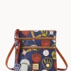 Dooney & Bourke Game Day Ready | Printed Fabric^MLB N S Triple Zip Crossbody