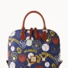 Dooney & Bourke Game Day Ready | Printed Fabric^MLB Zip Zip Satchel