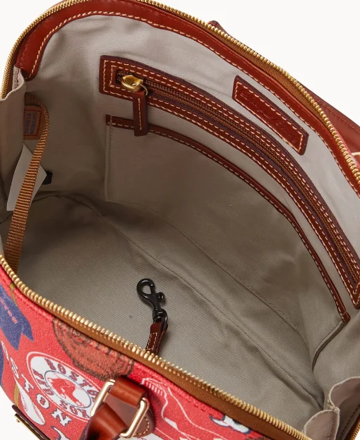 Dooney & Bourke Game Day Ready | Printed Fabric^MLB Zip Zip Satchel