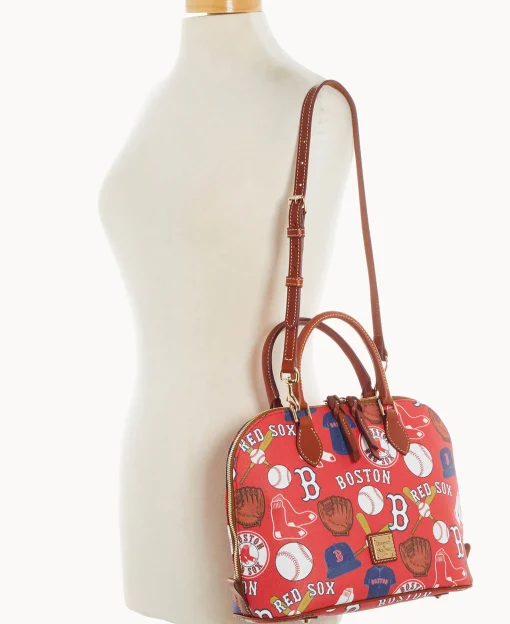 Dooney & Bourke Game Day Ready | Printed Fabric^MLB Zip Zip Satchel