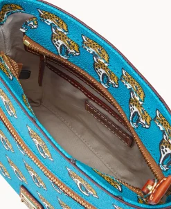 Dooney & Bourke Game Day Ready | Printed Fabric^NFL Small Zip Crossbody