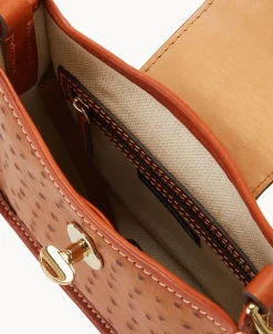 Dooney & Bourke Exotic Leather | Travel^Ostrich Turnlock Messenger 20