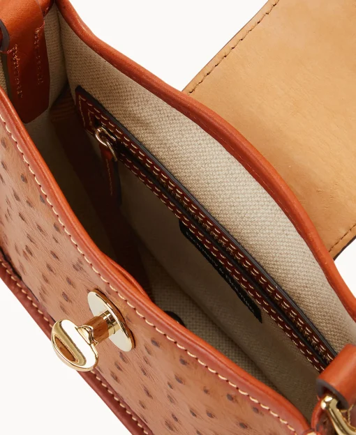 Dooney & Bourke Exotic Leather | Travel^Ostrich Turnlock Messenger 20
