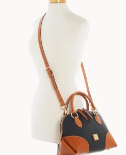 Dooney & Bourke The Pebble Grain Collection | Pebbled Leather^Pebble with Florentine Trim Domed Satchel