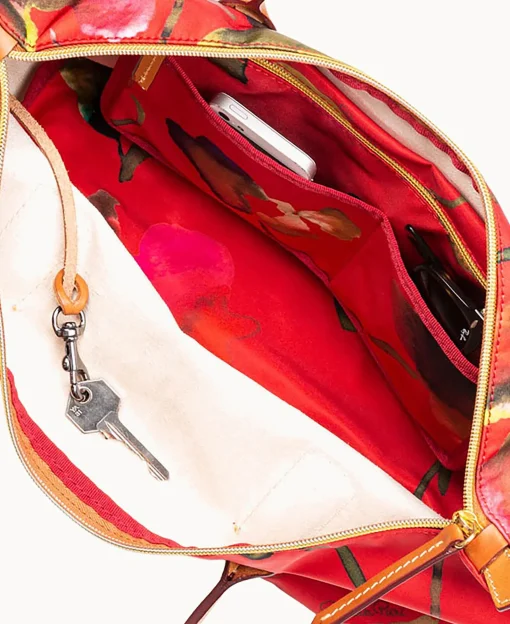 Dooney & Bourke Ready For the Getaway | Printed Fabric^Roberta Pieri Flower Classic Large Robertina Tote